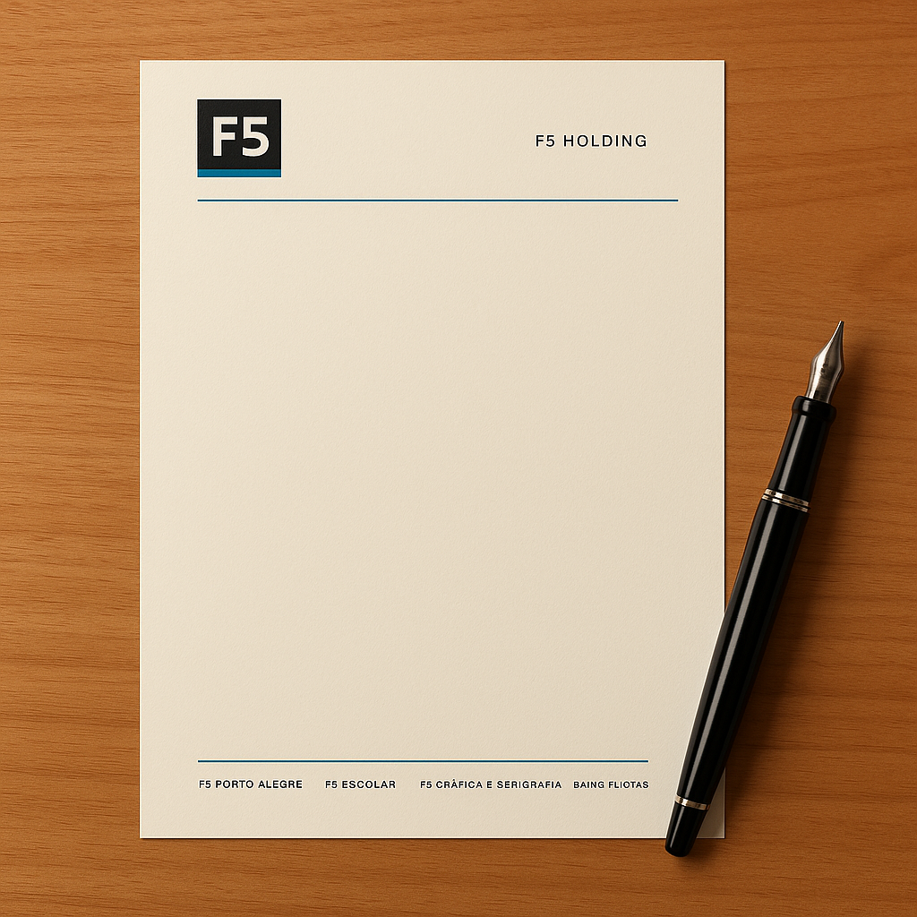 Papel timbrado F5 Holding A4